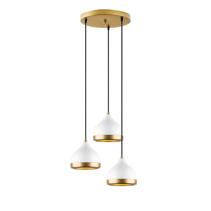 Opviq Yildo - M-6875 Lámpara de Araña de Metal Blanca Ajustable Opviq Yildo - M-6875 Lámpara de Araña de Metal Blanca Ajustable
